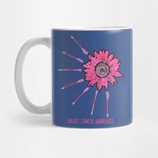 breast cancer faith sunflower  2 Mug